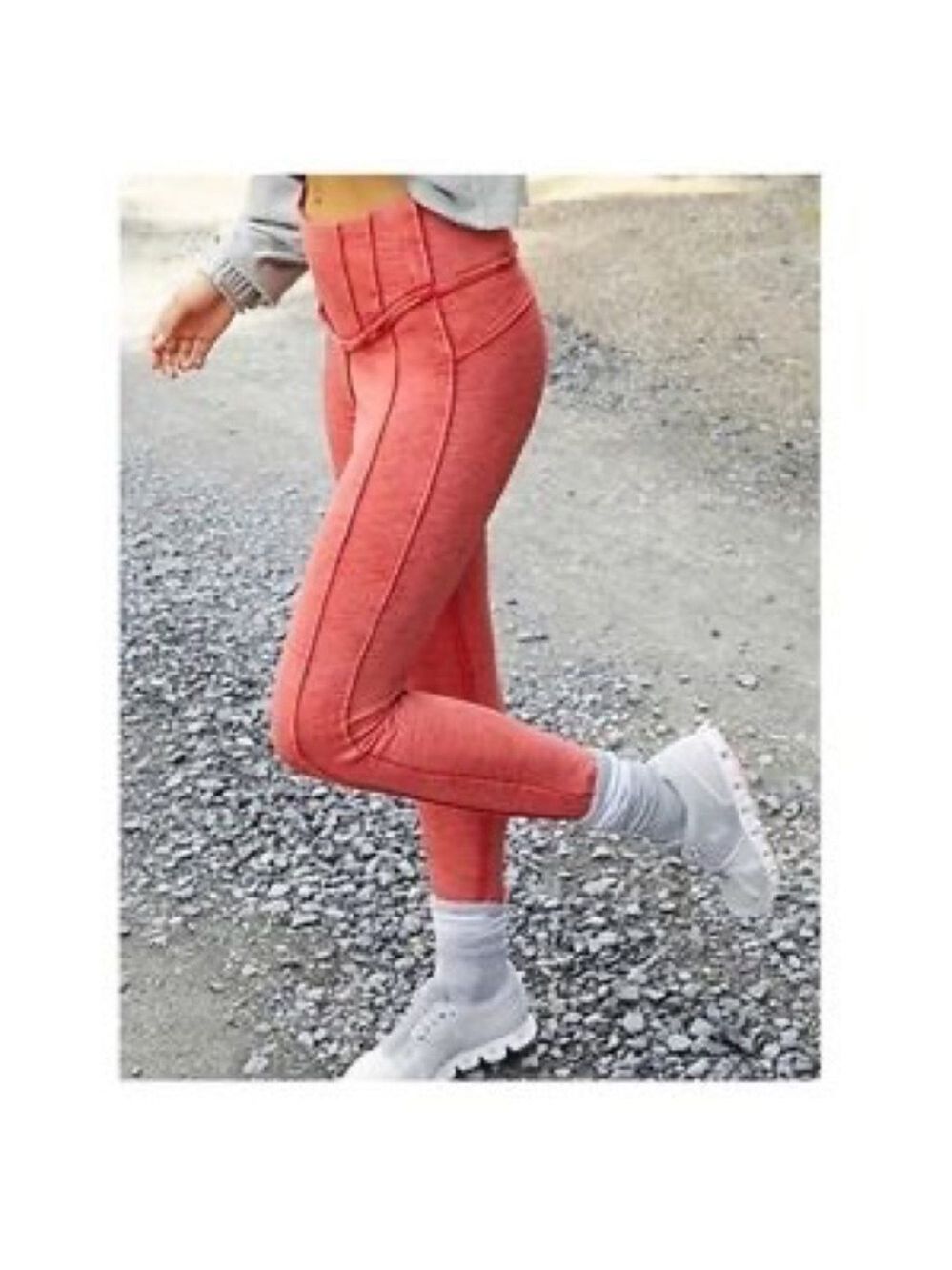 🎩🗝️ NWT $88 Free People High Waist Hybrid Yoga Reversed Seam Workout Pants